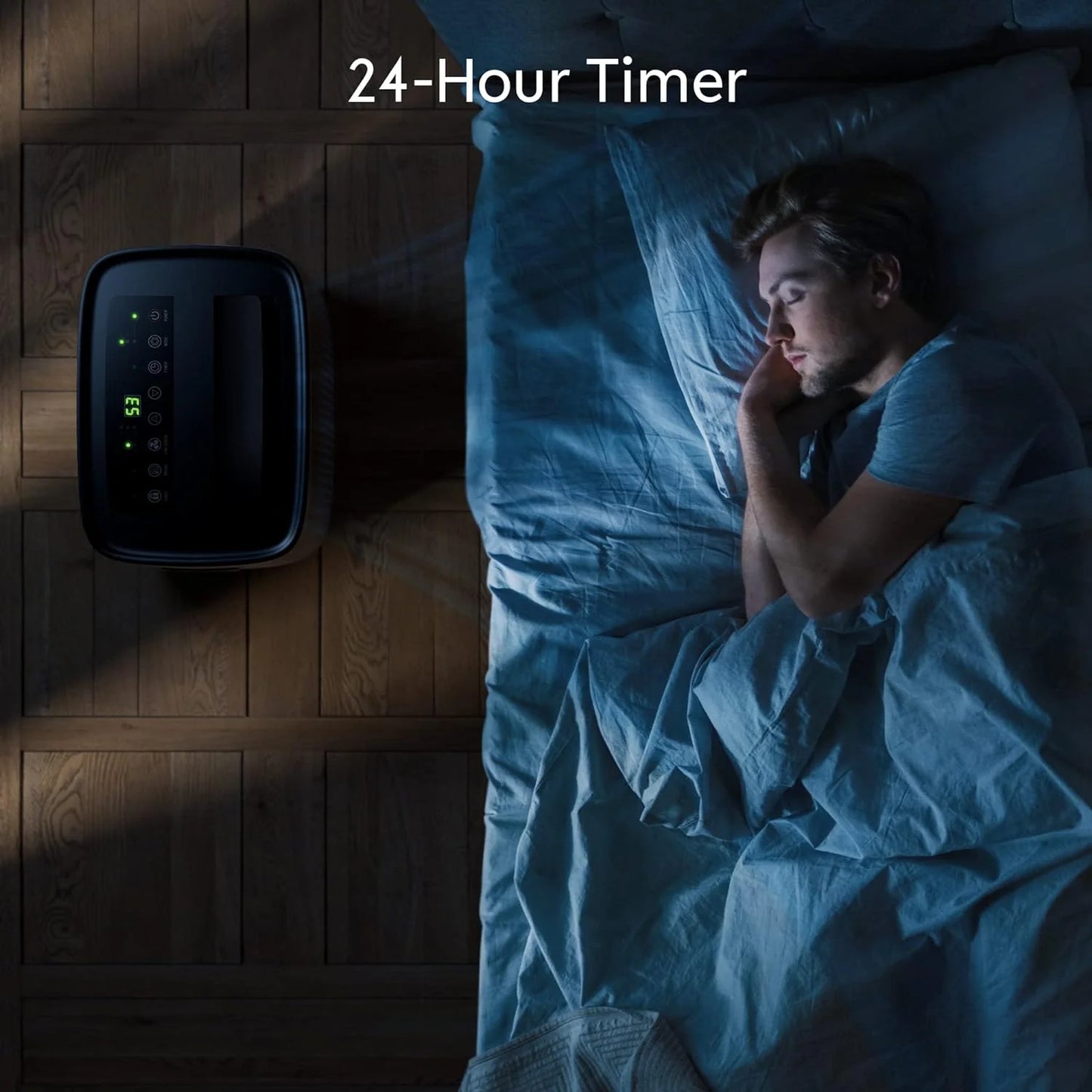 Waykar 2000 Sq. Ft Dehumidifier for Home and Basements, with Auto or Manual Drainage, 0.66 Gallon Water Tank Capacity