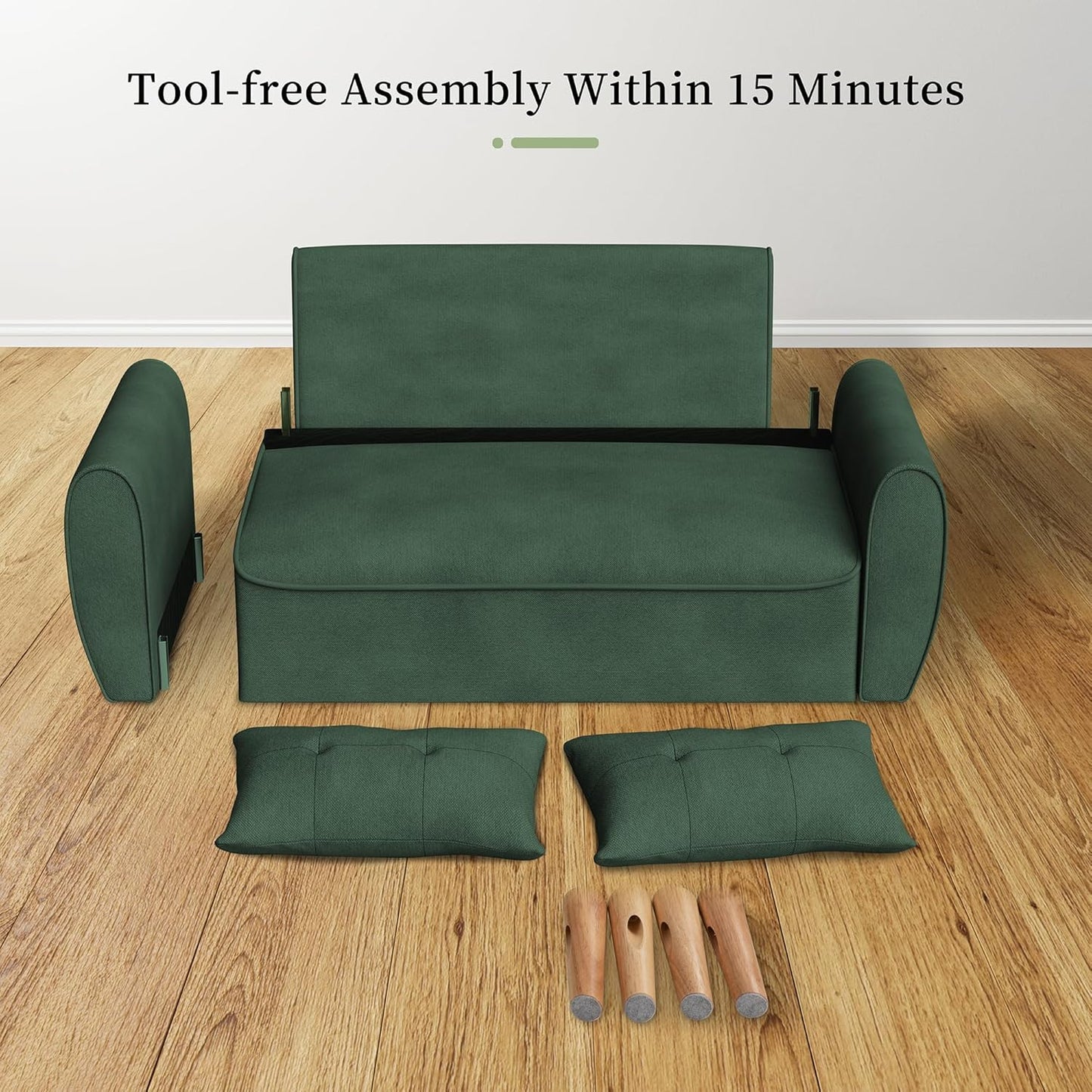 47" Small Modern Loveseat Sofa