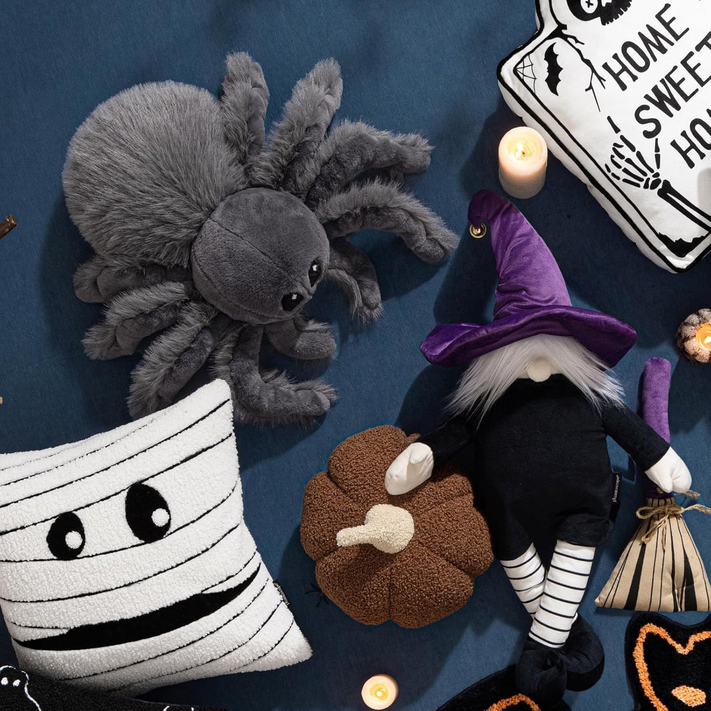 Halloween Spider Shaped Throw Pillow