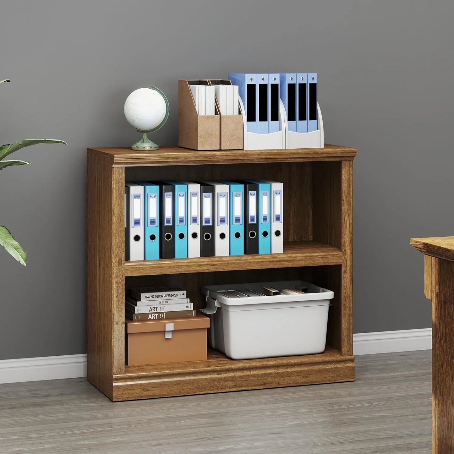 70-Inch Tall White Bookcase 5 Tiers Shelves Open Storage Bookshelf