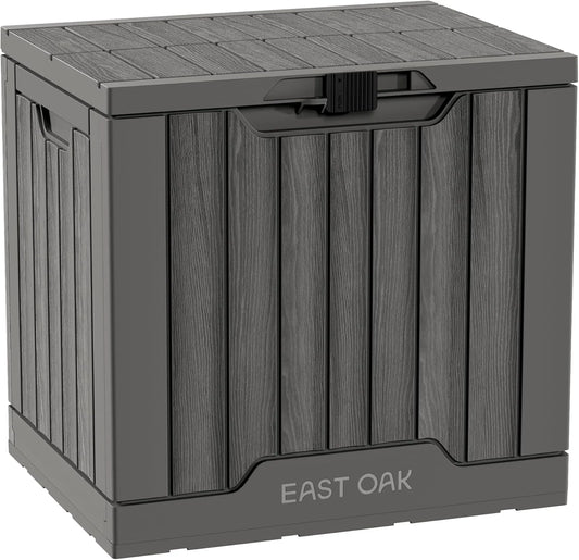 EAST OAK Outdoor Storage Box, 60 Gallon Deck Box Indoor and Outdoor Use, Waterproof Resin Storage Bin