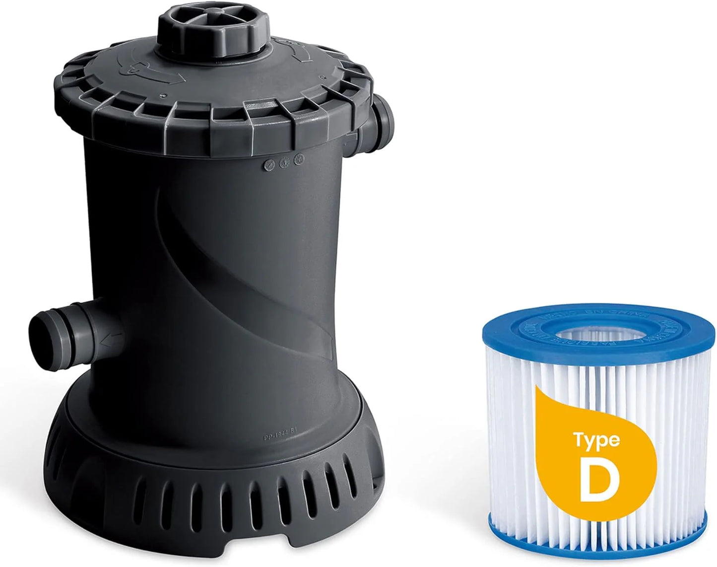 Funsicle 12 Foot by 36 Inch Quickset Round Inflatable Ring Top Outdoor Above Ground Swimming Pool Set with Pump and Cartridge Filter, Dark Herringbone