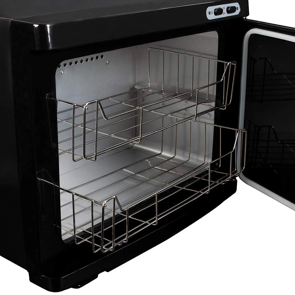 ForPro Professional Collection Premium Hot Towel Warmer, 23L Extra Large Capacity, Two Stainless Steel Racks, White