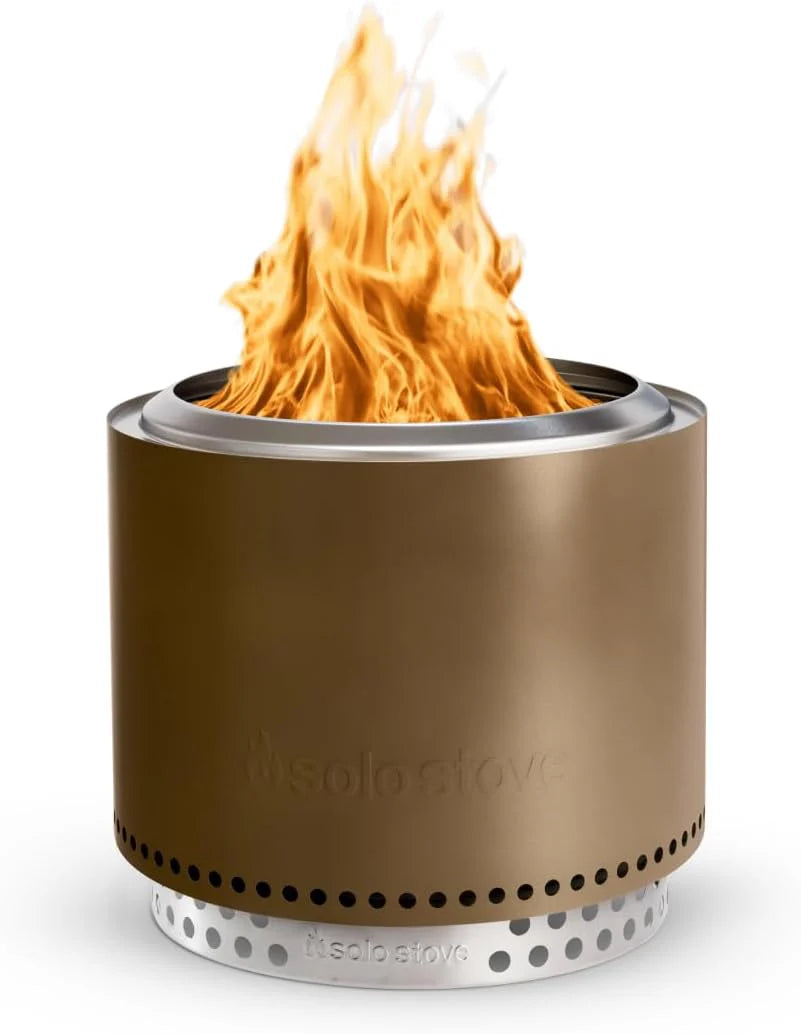 Solo Stove Bonfire 2.0 with Stand, 19.5 Inch Smokeless Fire Pit with Removable Ash Pan - Portable Outdoor Fire Pit - Stainless Steel Wood Burning Fireplace, Ideal for 4-6 People, 21.75 lbs