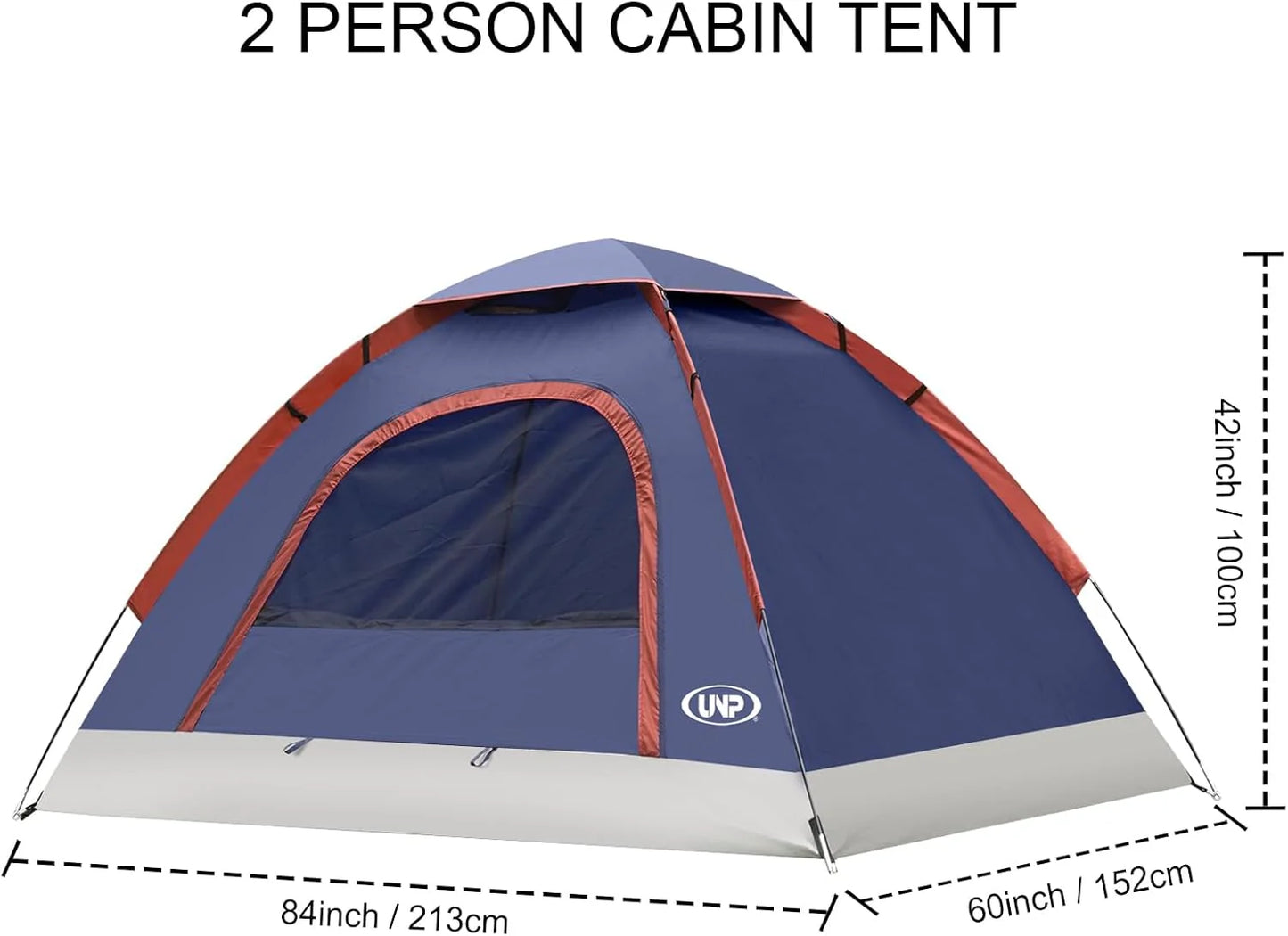 Camping Tent 2/3/4/6 Person Dome Tent Portable Camping Tent for Outdoor and Backpacking Beach