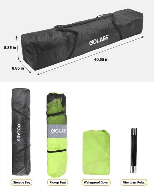 Truck Portable Bed Tent with Extra Rain Cover for Camping and Outdoor Activities