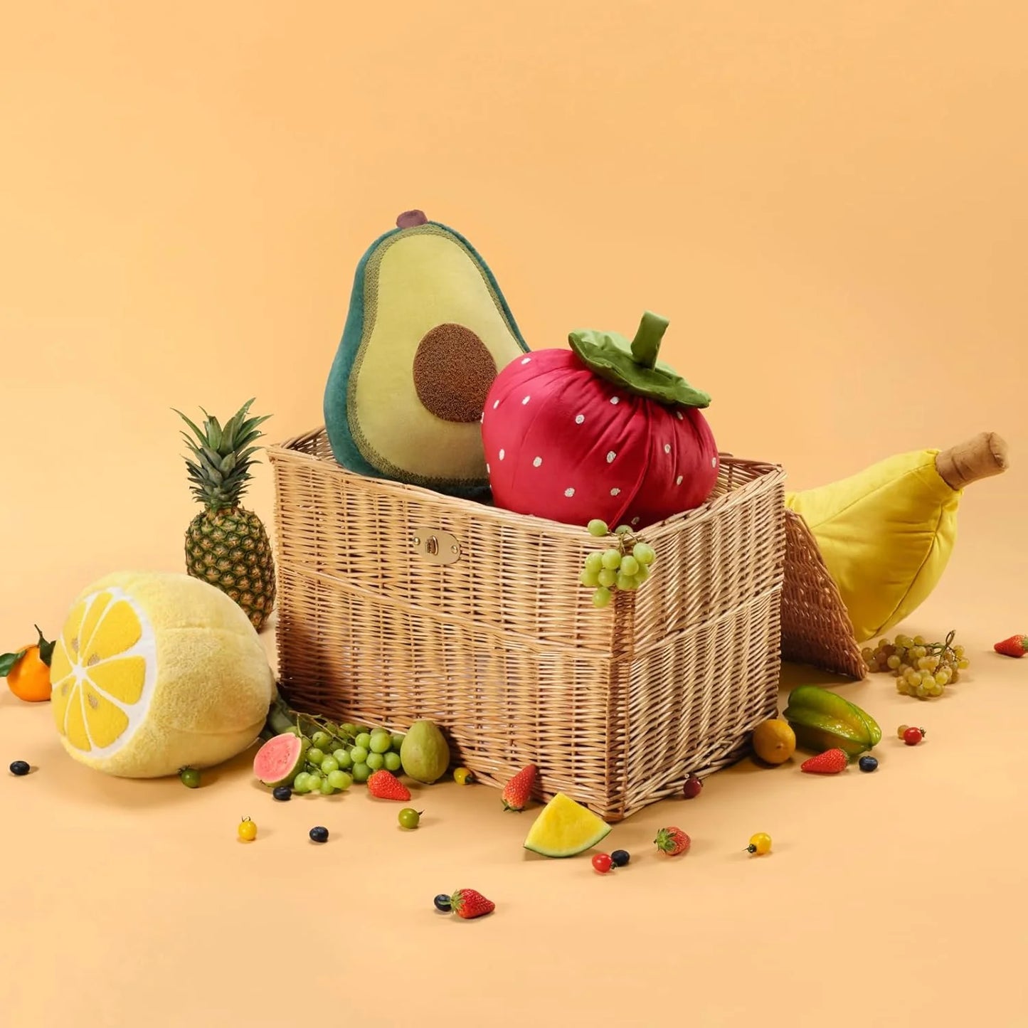 Fruit Shaped Pillows Series Grapefruit Shaped Throw Pillow