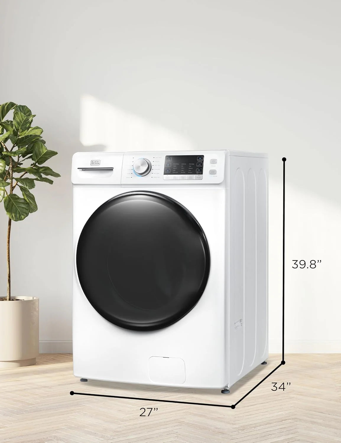 Portable Washer 6.6 lb. Capacity Washing Machine for Homes & Apartments 5 Wash Cycles Quick Connect Sink Adapter and Drain Hose Included Transparent Lid