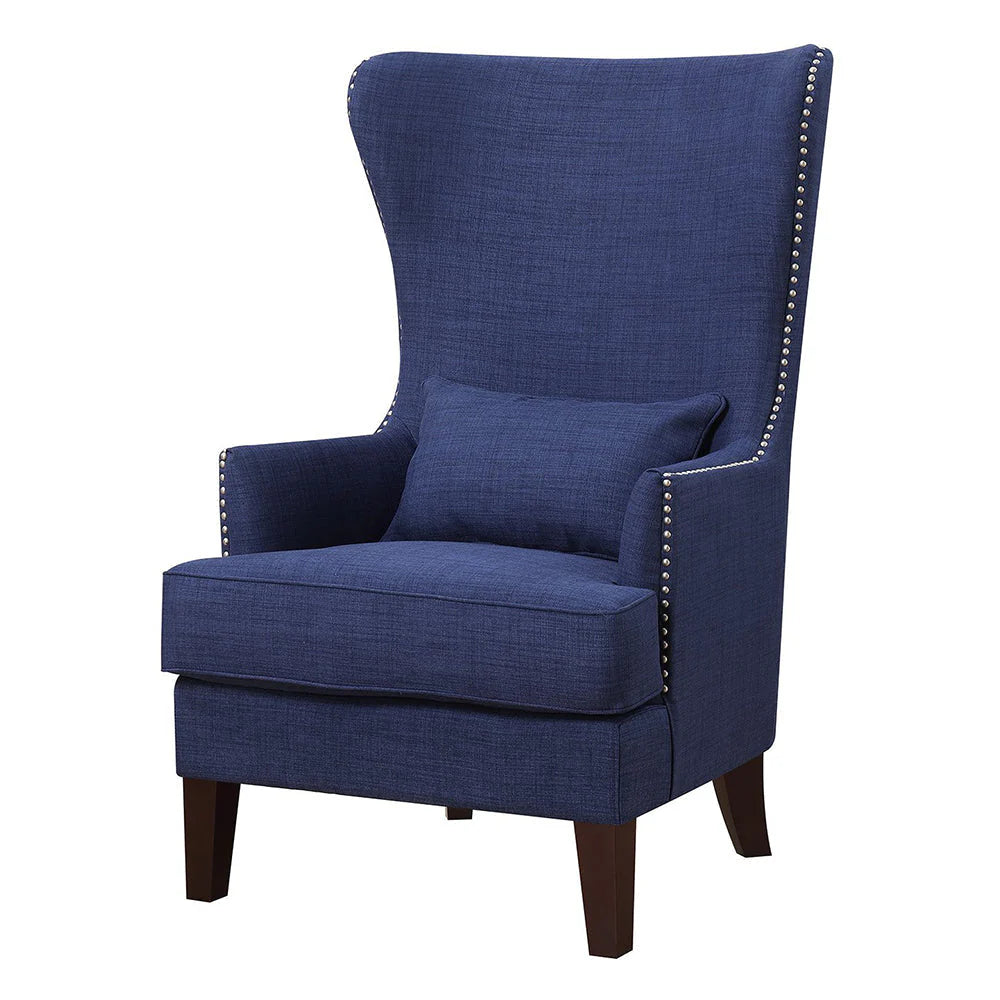 Elegant long Back Millie Accent Chair in in