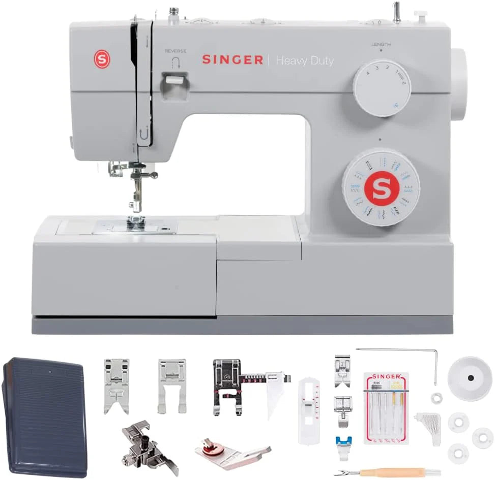 Heavy-Duty 4423 High-Speed Sewing Machine (Includes Accessory Kit) 97 Stitches One-Step Buttonhole