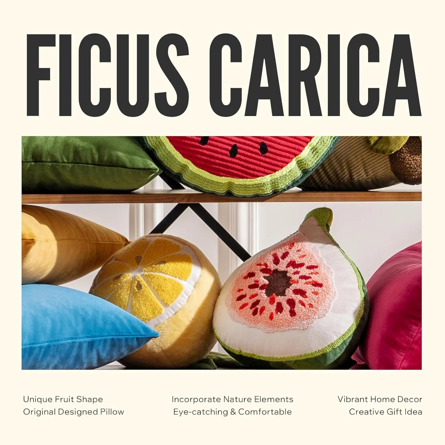 Fruit Shaped Pillows Series Grapefruit Shaped Throw Pillow