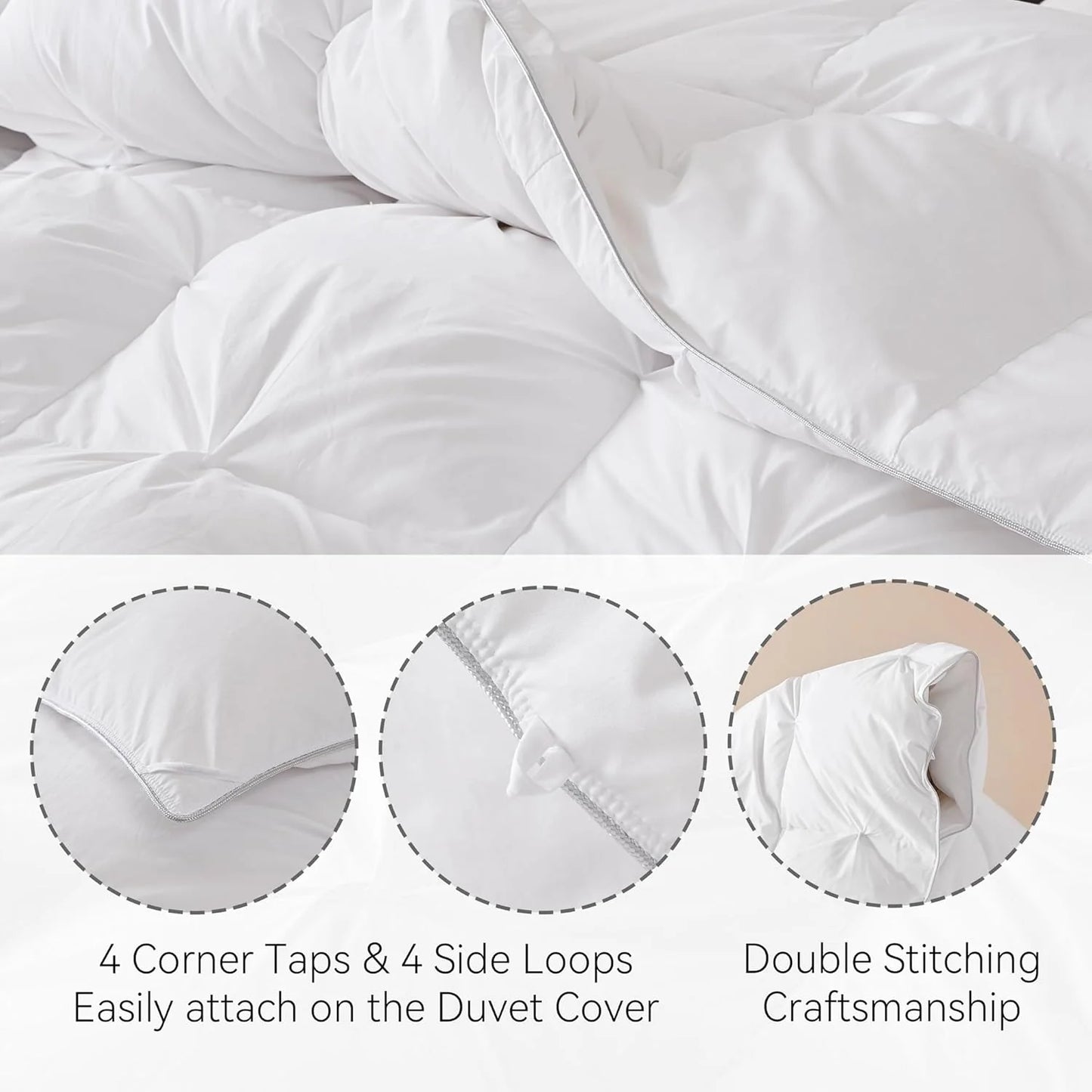 Premium Down Comforter 3D Baffle Box Design