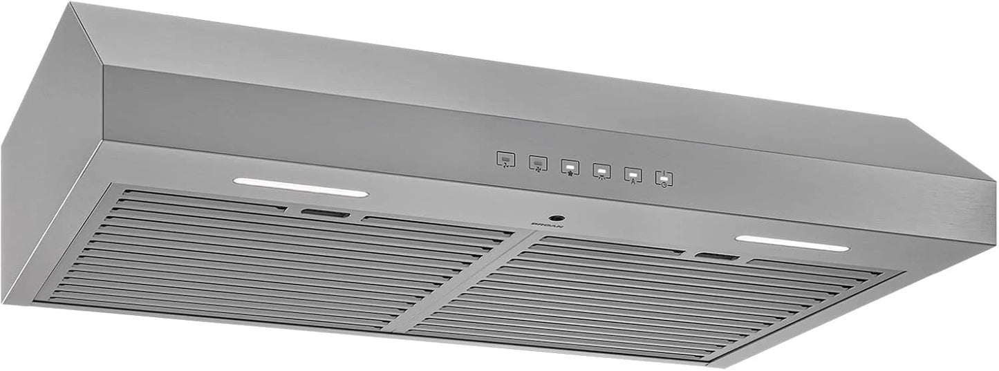 Broan-NuTone Three-Speed Glacier Undercabinet Range Hood with LED Light, ADA Compliant
