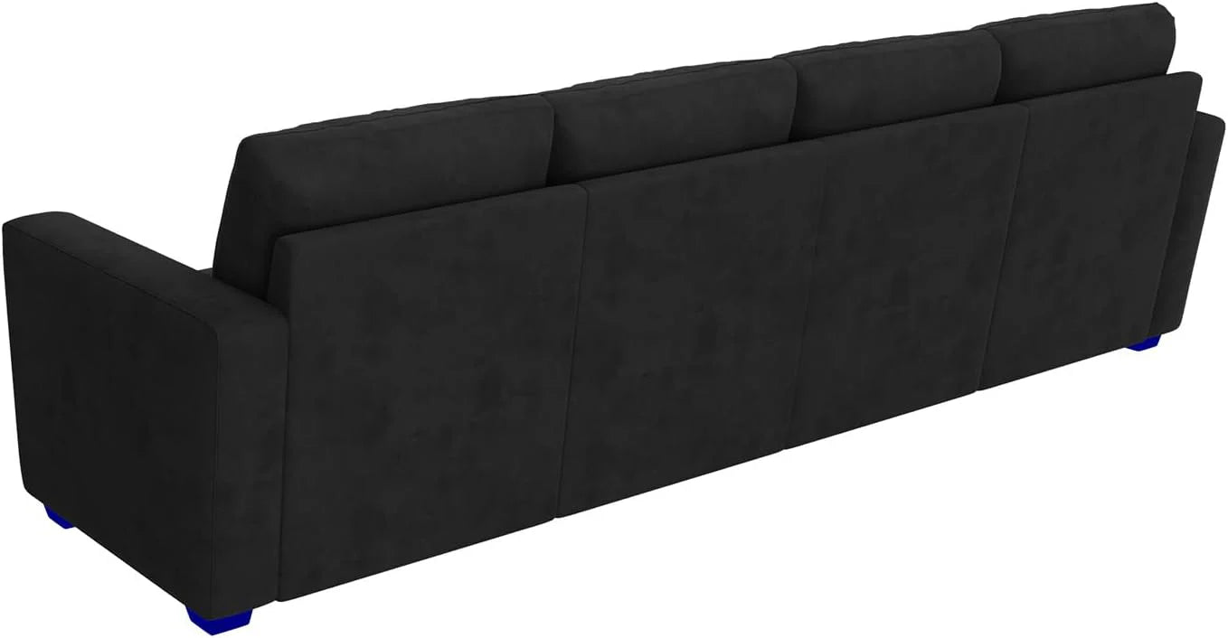 HONBAY Modular Sectional Sleeper Sofa with Pull Out Bed, L Shaped Couch with Storage Seat, Convertible Sectional Couches for Living Room
