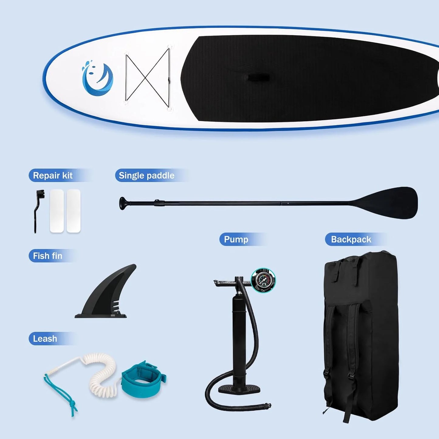 FunWater Stand Up Paddle Board Ultralight Inflatable Paddle Board with SUP Accessories