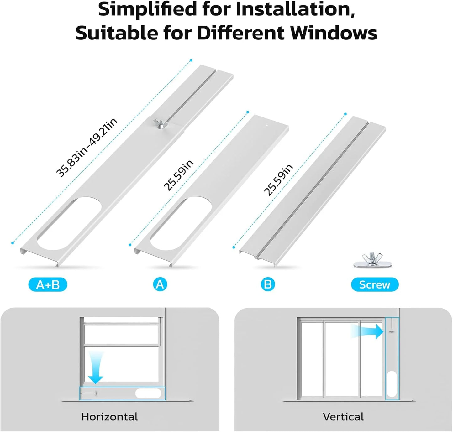 ZAFRO 8,000 BTU Portable Air Conditioners, 4 Modes Portable AC Unit with Fast Cooling/Energy Efficient/Remote/24Hrs Timer for Bedroom/Dorms/Indoor Rooms, White