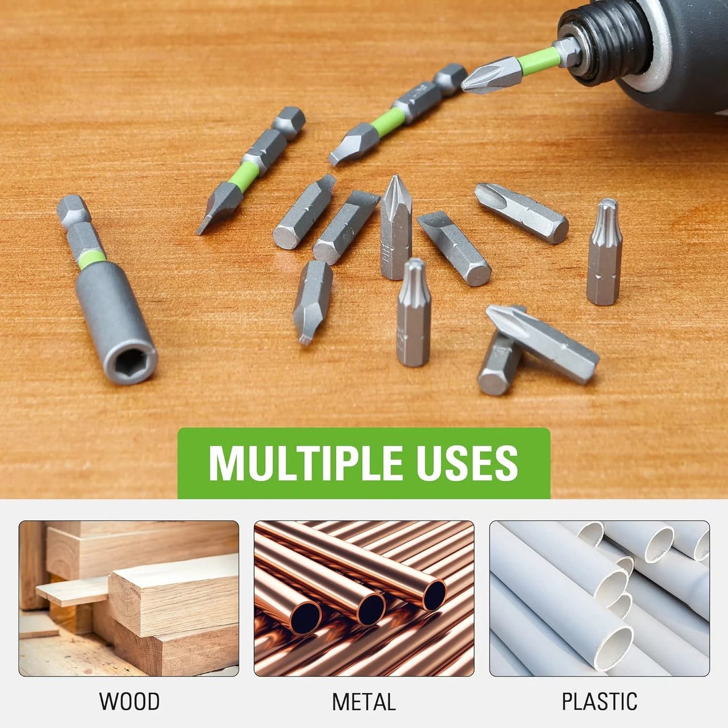 24V Brushless Cordless Drill and Impact Driver,Power Tool Combo Kit Included 1/2”Drill & 1/4”Hex Impact Driver and (2) Batteries, Fast Charger, 2 pcs Drill Bit Set & Bag