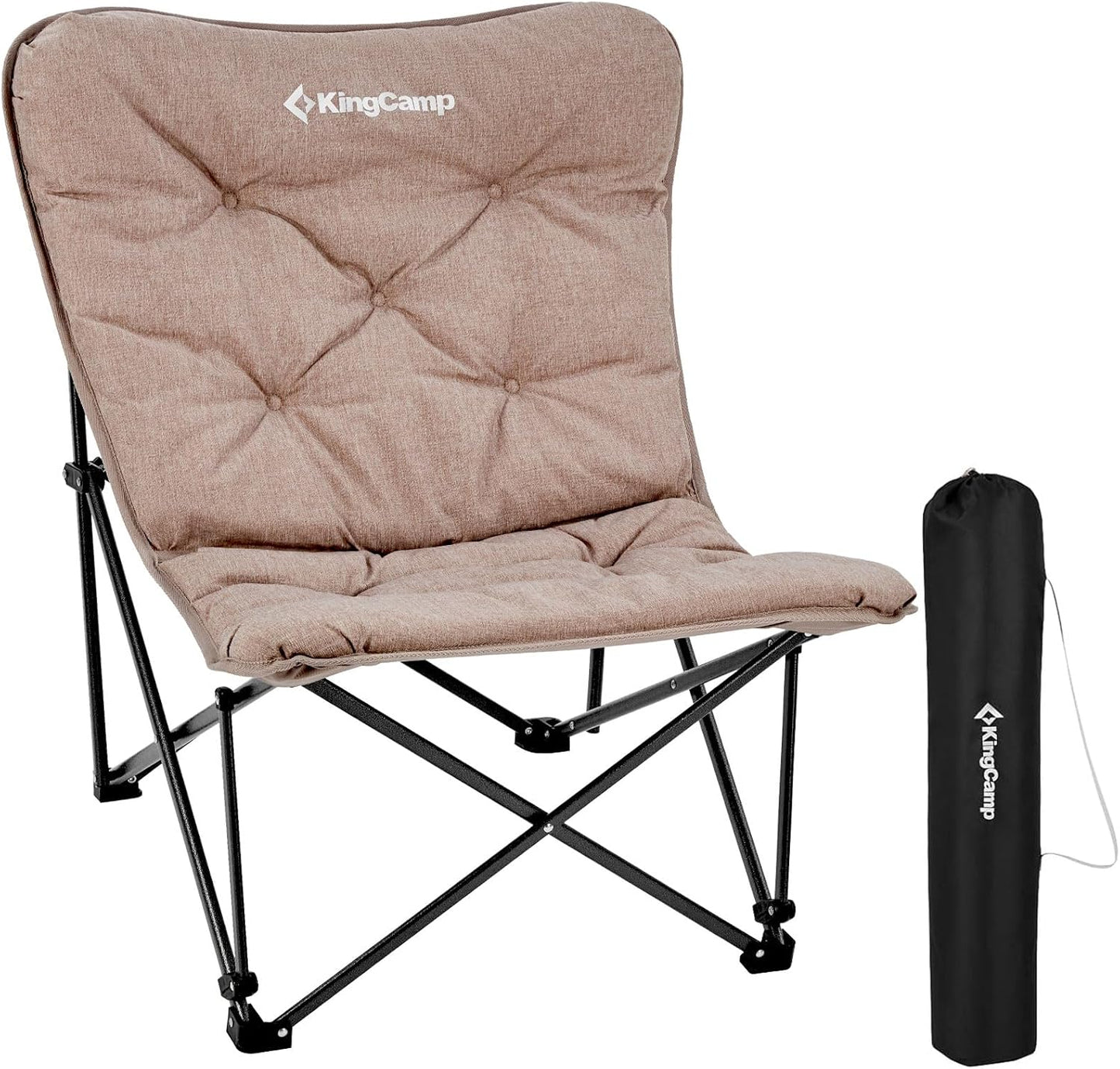 Butterfly chair, extra large thick comfortable camping chair, portable folding chair, 400 lb heavy duty seat