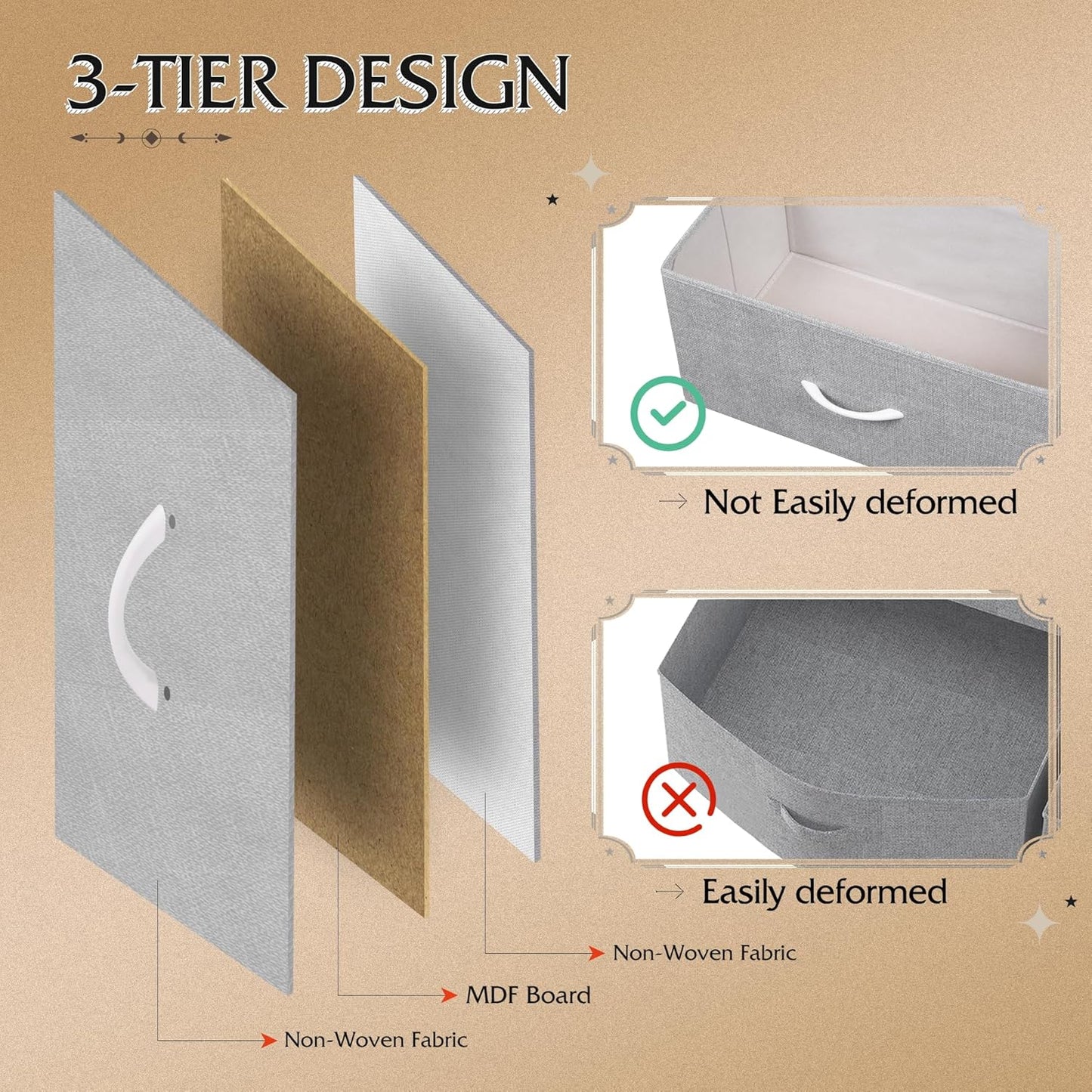 Storage Organizer Unit with 11 Fabric Bins, Storage Drawers Organizer with Steel Frame, Tall Storage Tower Organizaton