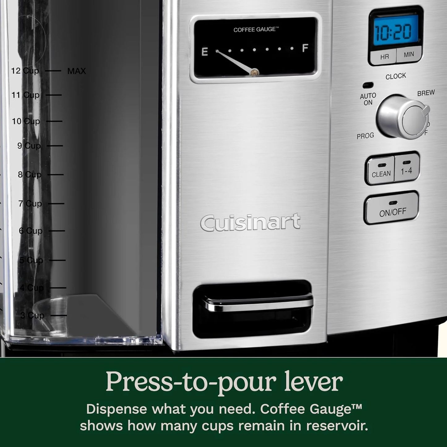 Cuisinart Coffee Maker, 12 Cup Programmable Drip, DCC-3000P1