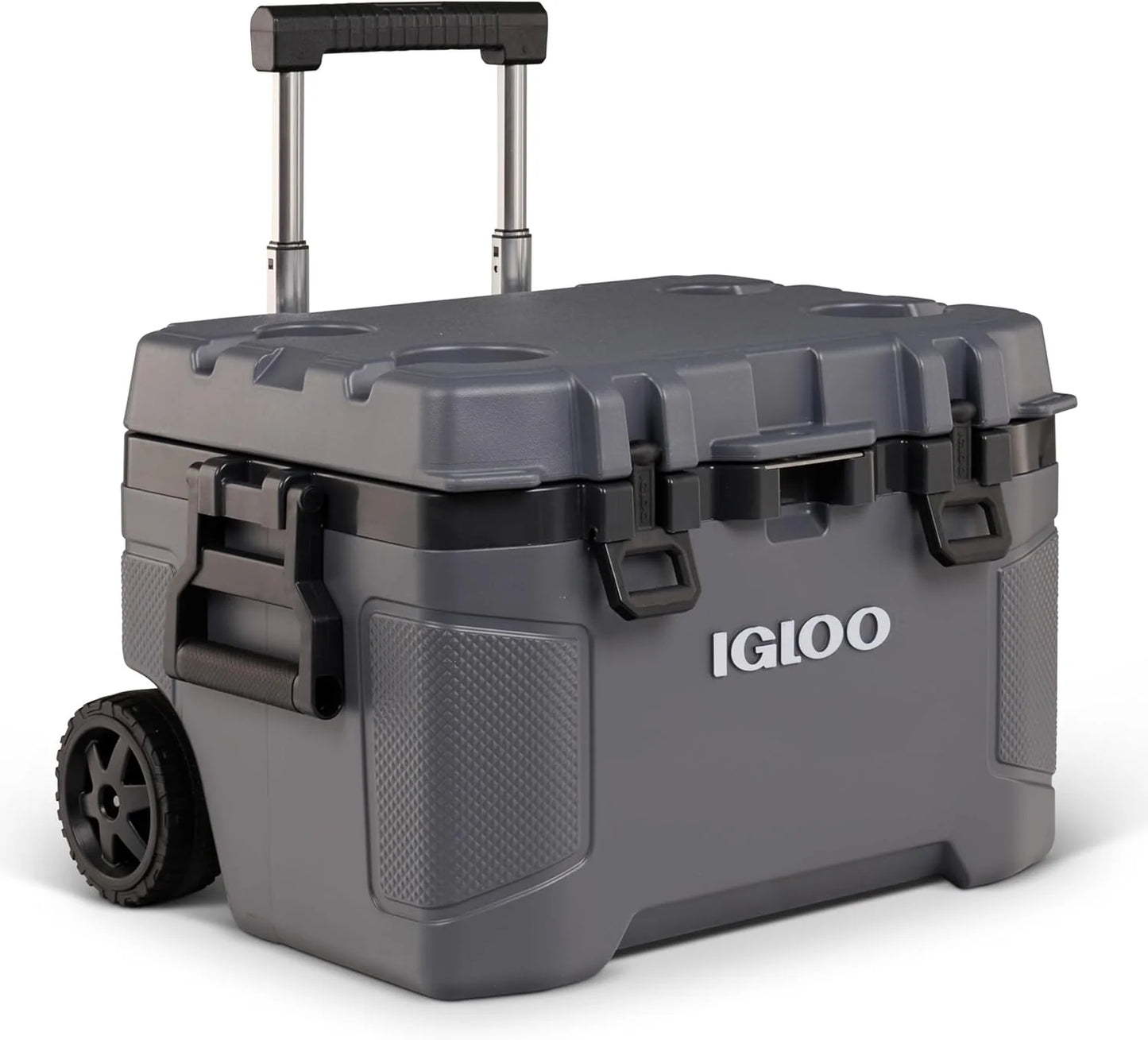 Igloo 52Qt Wheeled Cooler, Insulated Hard Shell Ice Chest