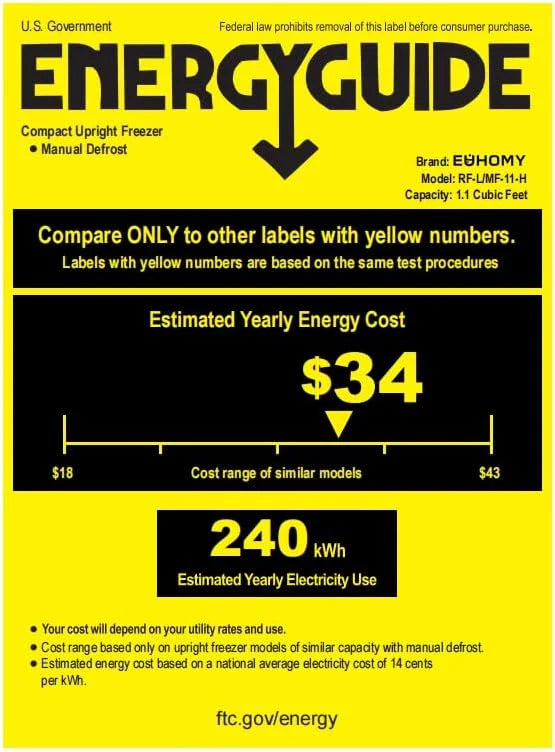 Upright freezer, 3.0Cubic Feet, Single Door Compact Mini Freezer with Reversible Door Small freezer for Home/Dorms/Apartment/Office