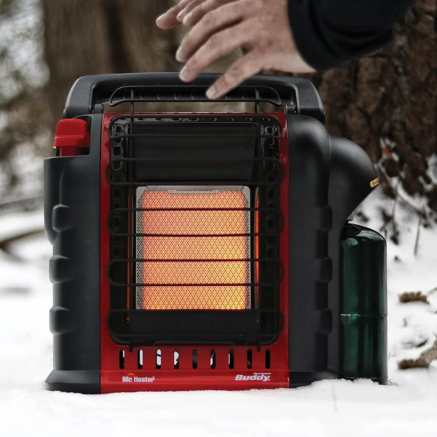 Portable Propane Radiant Heater, 4,000-9,000 BTU, for campers, workshops, patios, and more