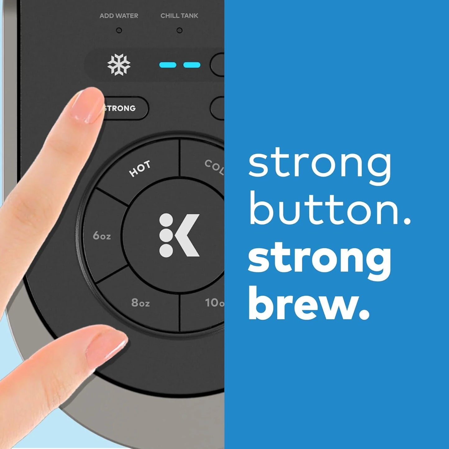 K-Brew+Chill Iced and Hot Single-Cup Coffee Maker with 70-ounce Removable Water Tank