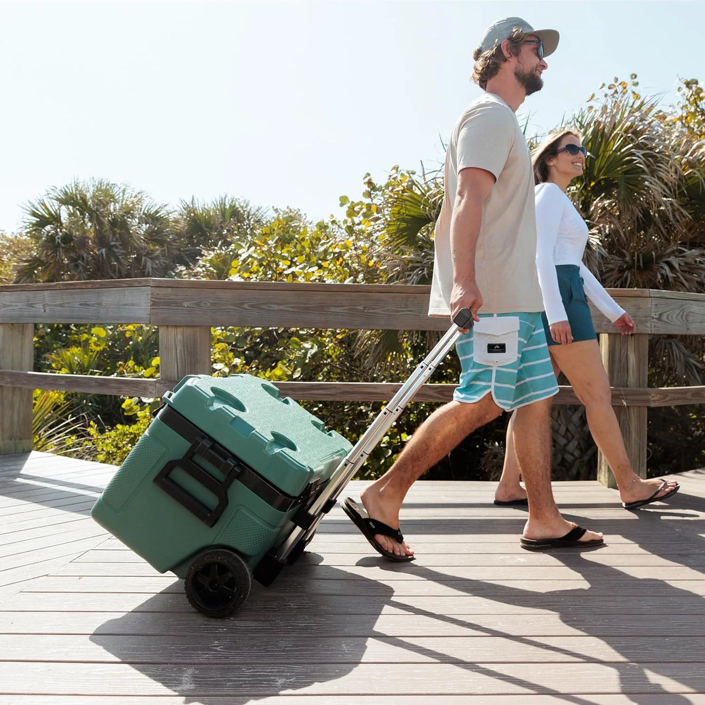 Igloo 52Qt Wheeled Cooler, Insulated Hard Shell Ice Chest