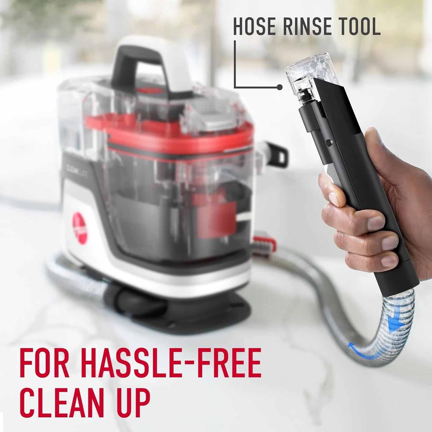 Hoover CleanSlate Plus Portable Carpet & Upholstery Spot Cleaner with Powerful Suction and Multiple Tools
