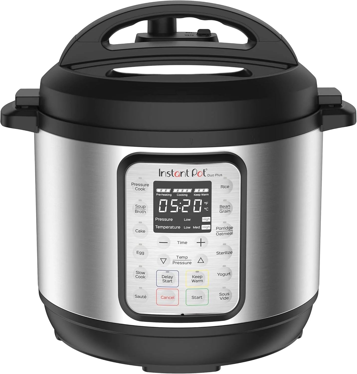 9-in-1 Multicooker, Pressure Cooker, Slow Cook, Rice Maker, Steamer, Sauté, Yogurt, Warmer & Sterilizer, Includes App With Over 800 Recipes, Stainless Steel, 6 Quarts