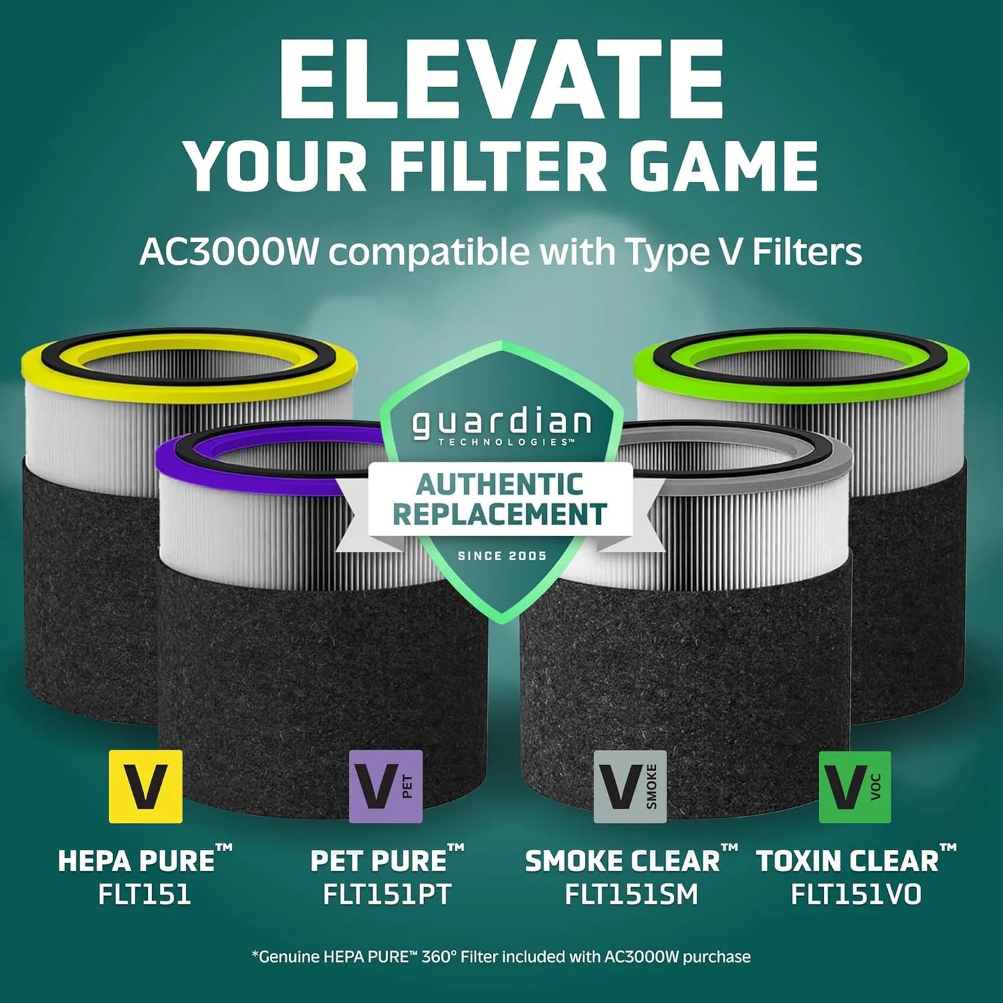 Air Purifier for Home, for Wildfire Smoke, Pets, Pollen, Odor, Large Rooms Up To 1043 Sq. Ft