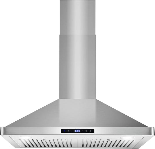 COSMO 30" Vista Series 380 CFM Ducted Wall-Mount Range Hood