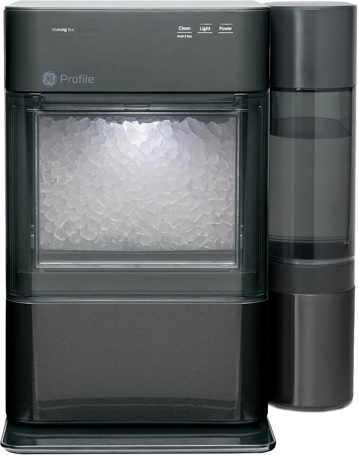 GE Profile Opal 2.0 XL with 1 Gallon Tank, Chewable Crunchable Countertop Nugget Ice Maker, Scoop included, 38 lbs in 24 hours, Pellet Ice Machine with WiFi & Smart Connected, Stainless Steel
