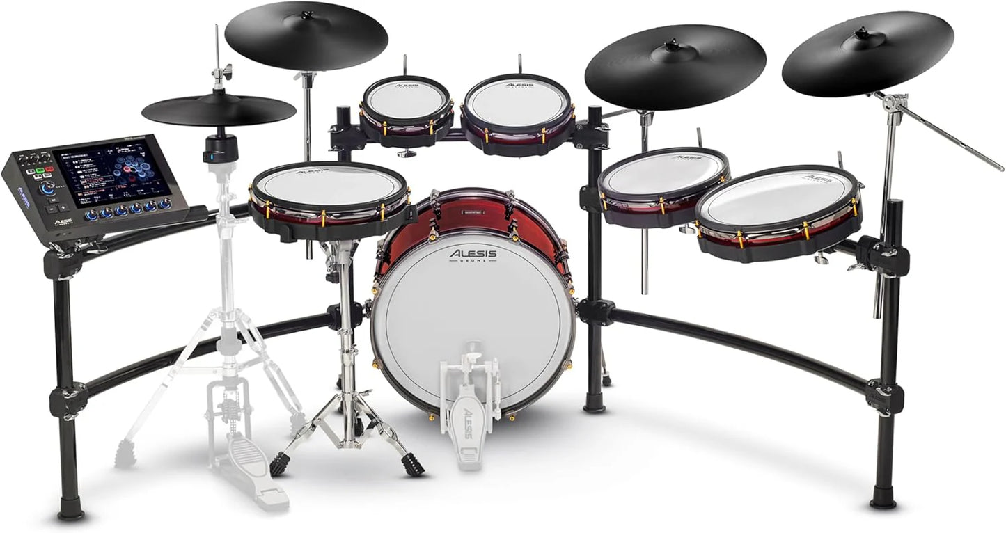 Alison Strata Prime Electronic Drum Set with Touch Screen Dual Area Grid Head