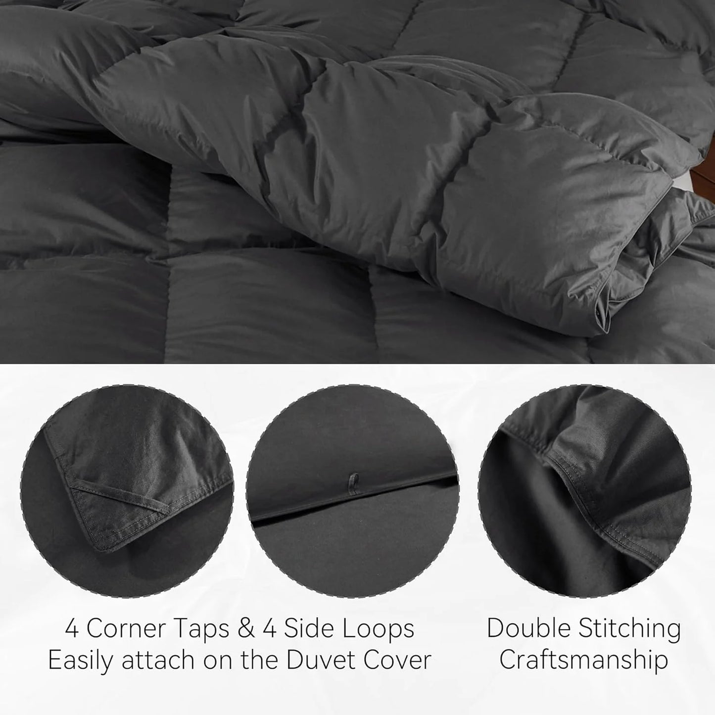 Premium Down Comforter 3D Baffle Box Design