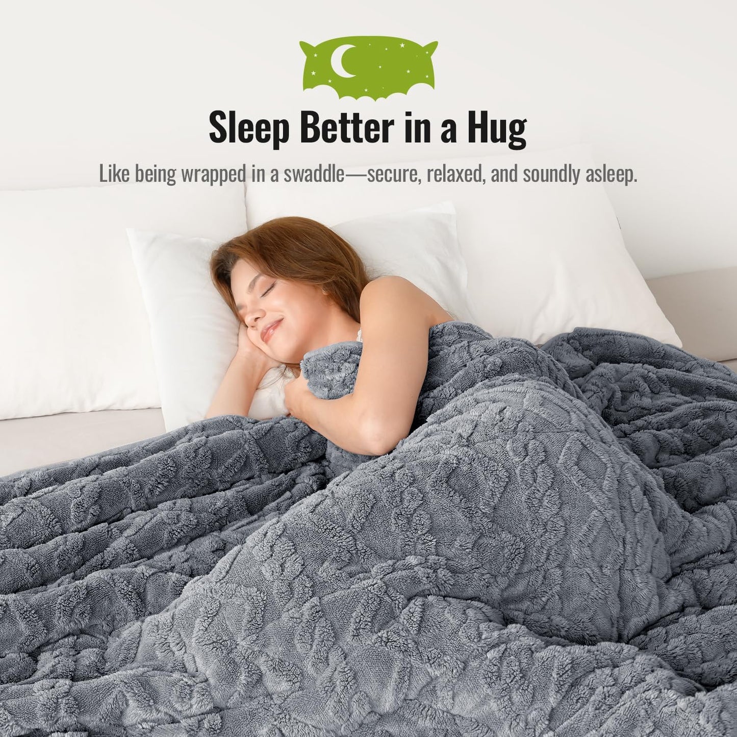 Weighted Blanket for Adults Queen Size 15lbs 60x80 inches