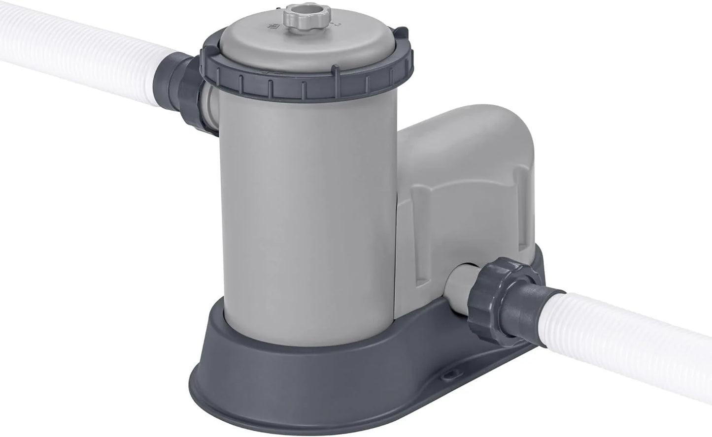 Steel Pro MAX 14 Foot x 48 Inch Round Metal Frame Above Ground Outdoor Swimming Pool Set with 1,000 Filter Pump, Ladder, and Cover, Gray