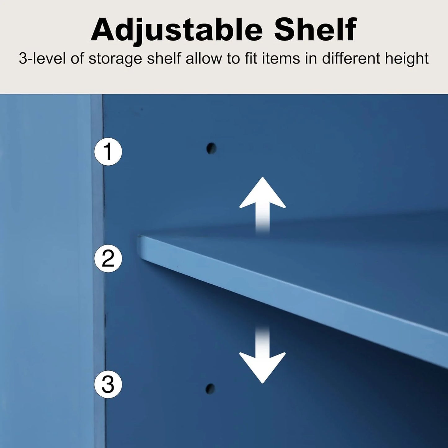 Accent Wood Grain Cabinet with 2 Doors