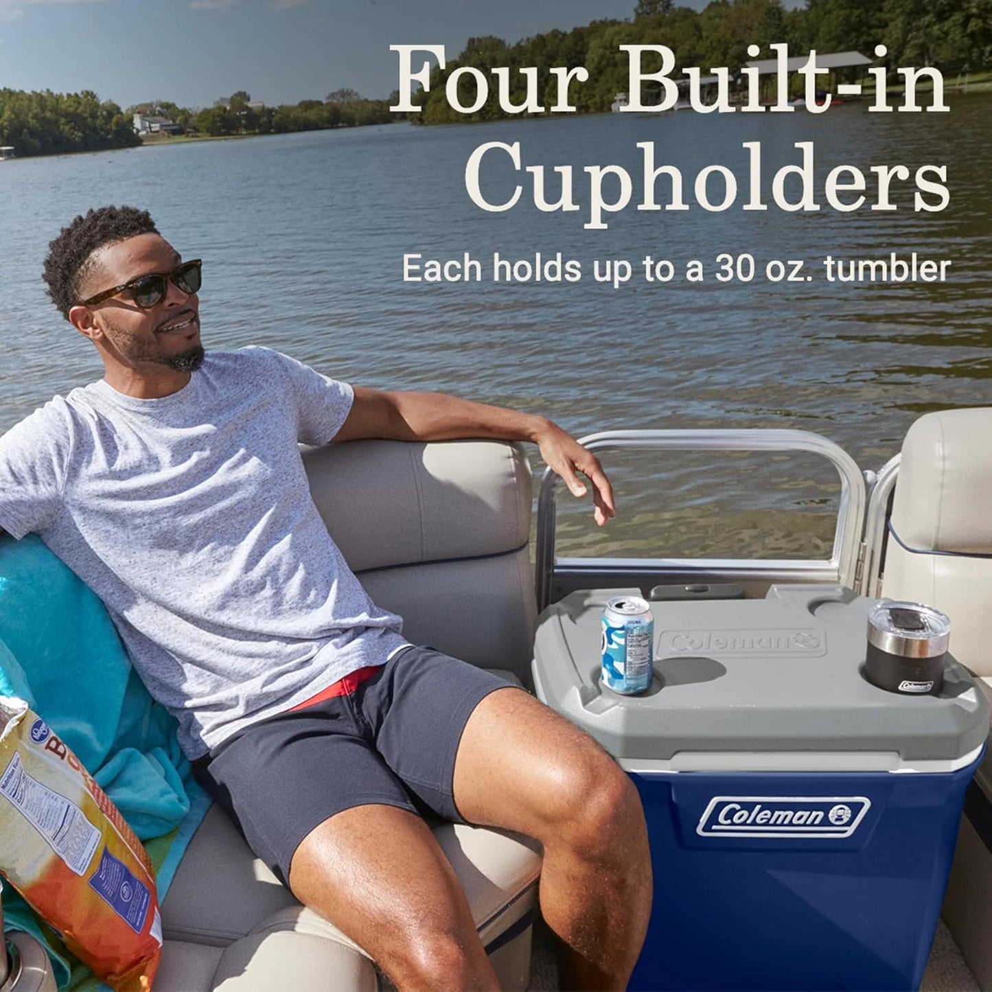 Coleman Insulated Portable Rolling Cooler with Wheels, Leak-Proof Outdoor Hard Cooler, Keeps Ice for Up to 5 Days, 100 Quart