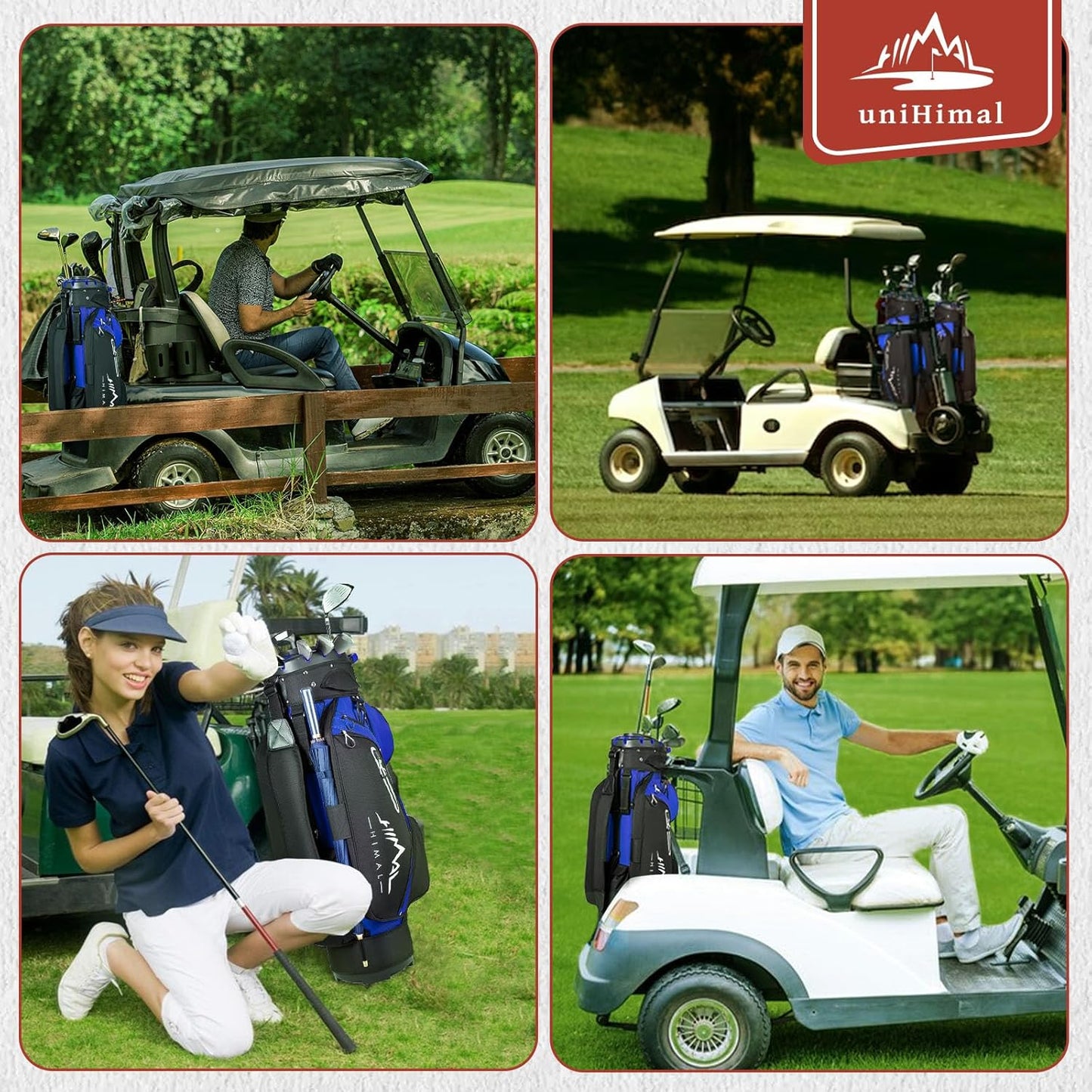 14-Way Golf Cart Bag Pro with Full Length Divider Top, Golf Bag for Men