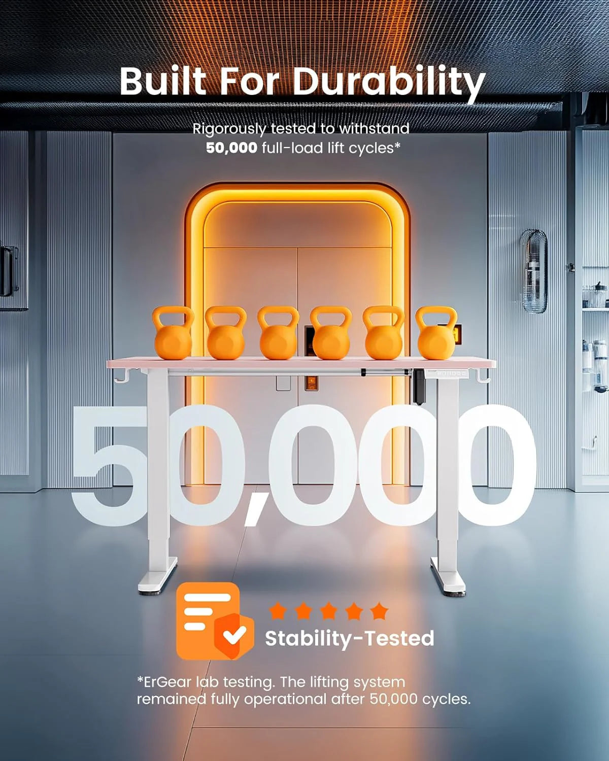 Height Adjustable Electric Standing Desk 47.2 x 23.6 Inches