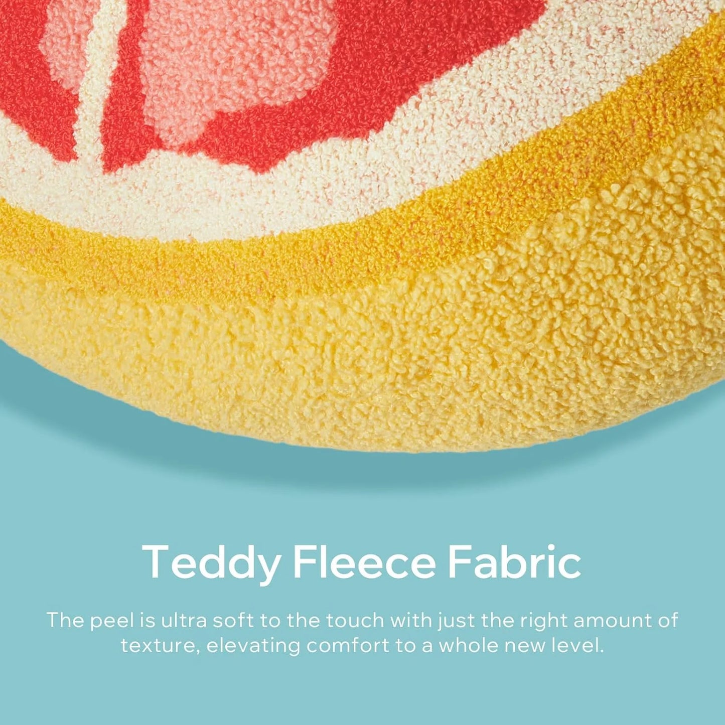 Fruit Shaped Pillows Series Grapefruit Shaped Throw Pillow