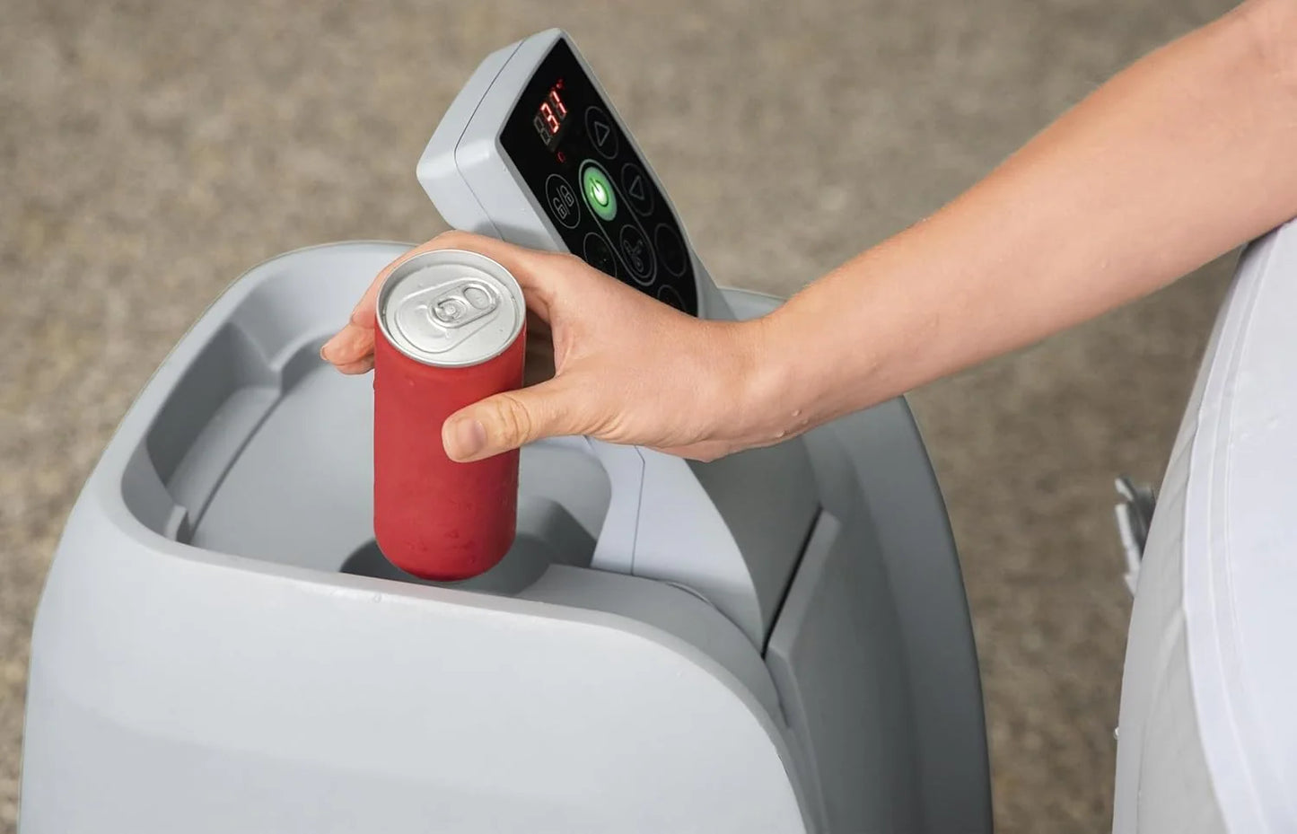 Bestway Palm Springs 4 to 6 Person EnergySense Smart AirJet Plus Inflatable Hot Tub Outdoor Spa with 140 AirJets and Insulated Cover