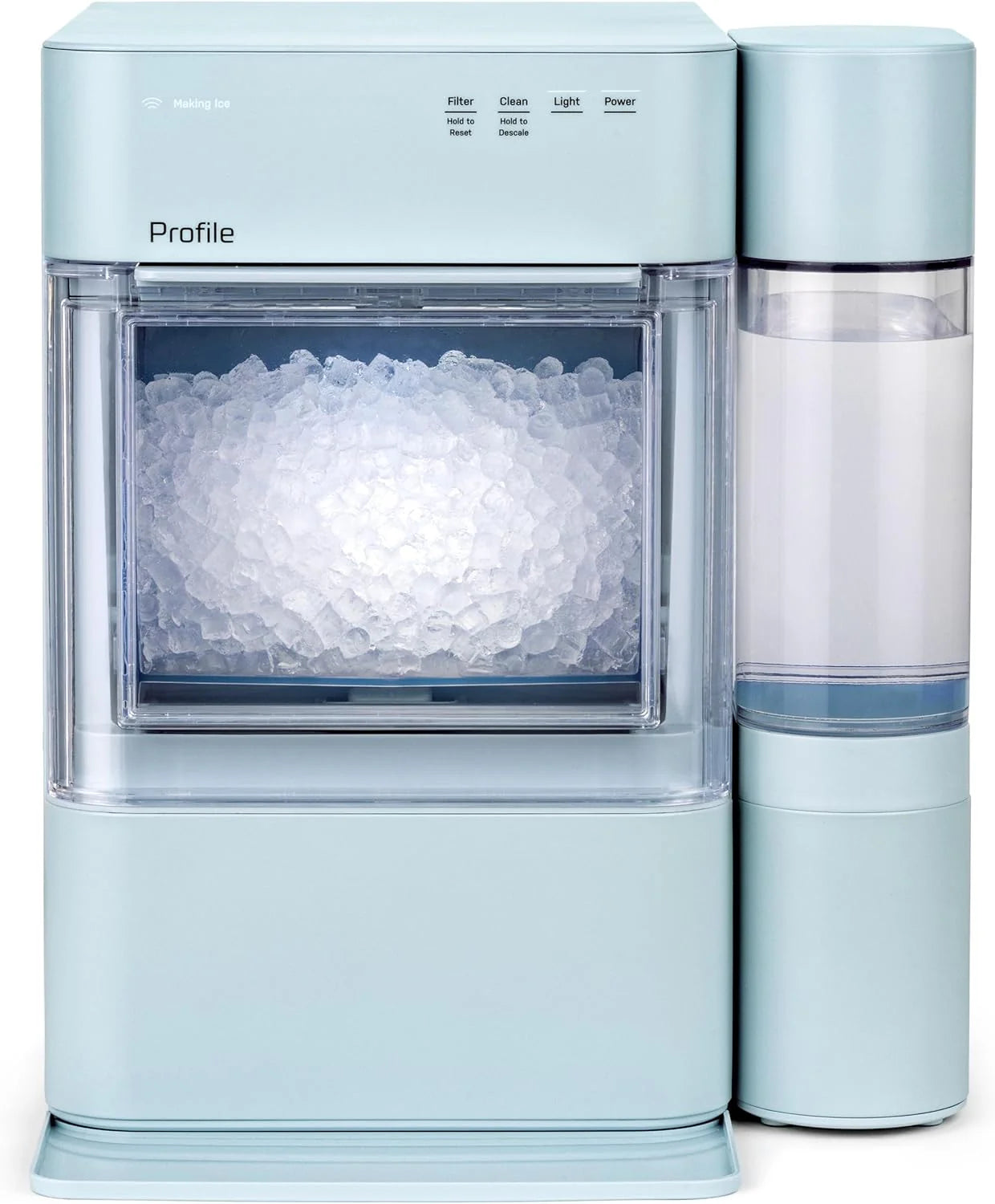 GE Profile Opal 2.0 XL with 1 Gallon Tank, Chewable Crunchable Countertop Nugget Ice Maker, Scoop included, 38 lbs in 24 hours, Pellet Ice Machine with WiFi & Smart Connected, Stainless Steel