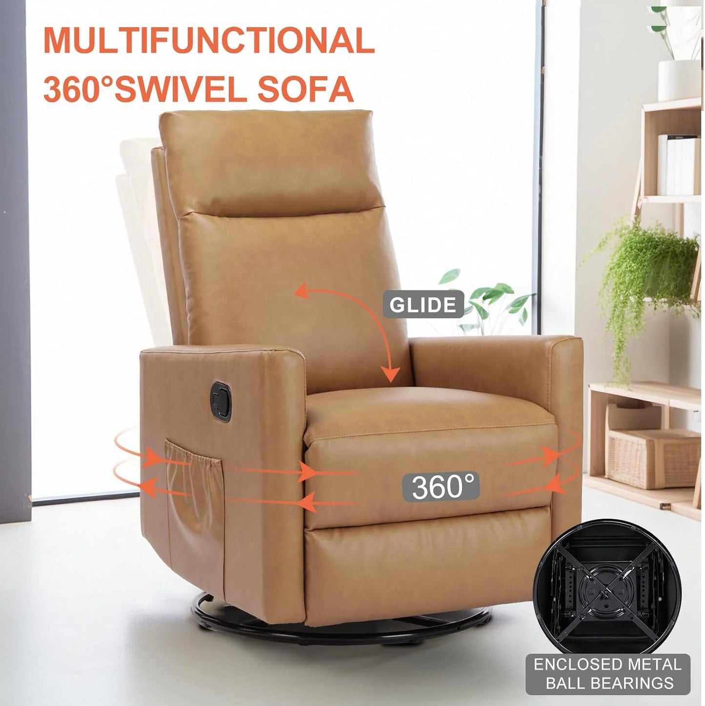 Adult massage recliner, adjustable home theater seat, modern fabric recliner