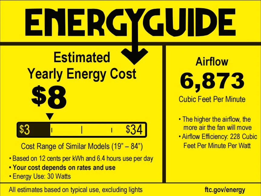 Ceiling Fan Indoor/Outdoor 8 Blades 65 inches