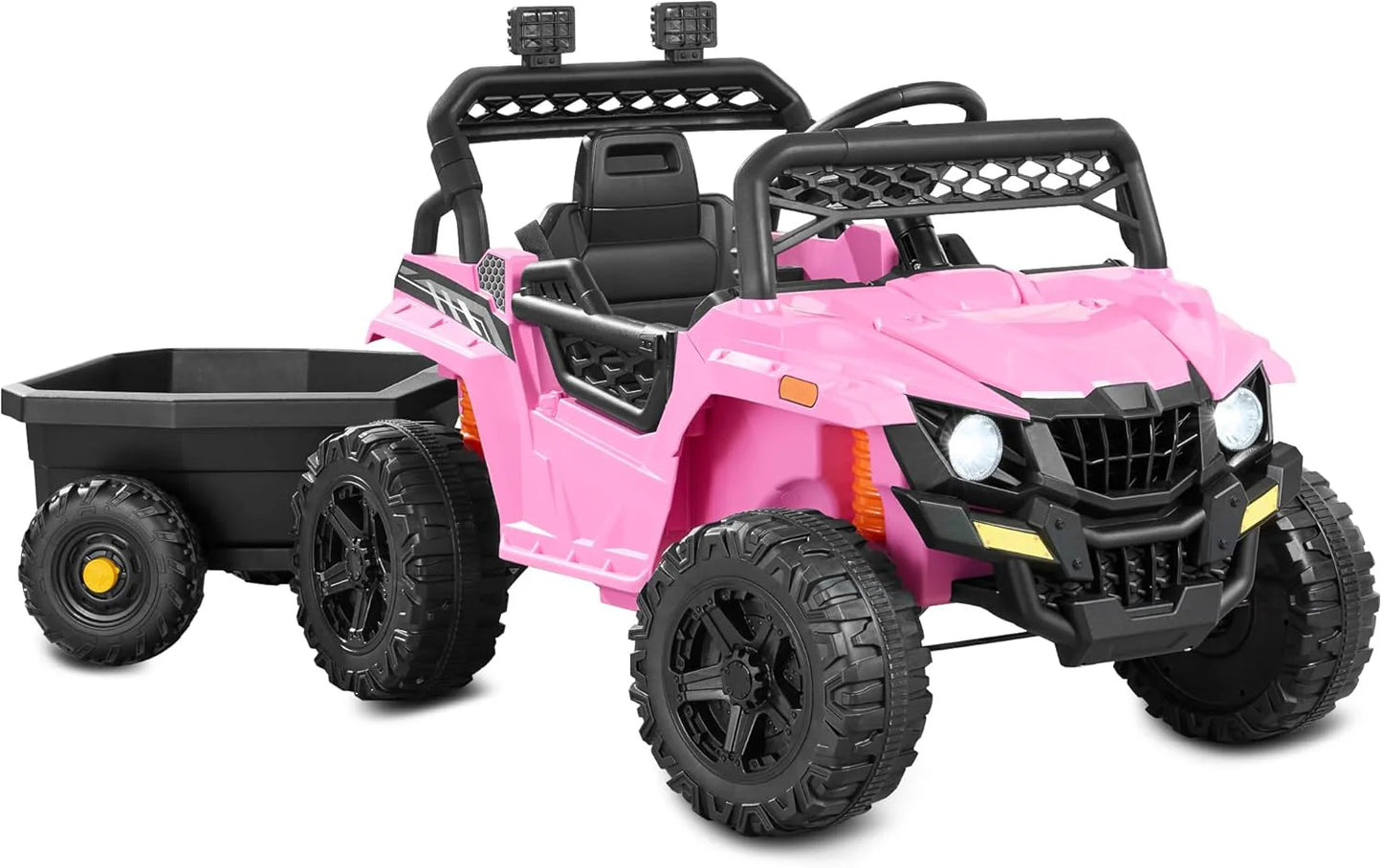 Children's black UTV electric children's car