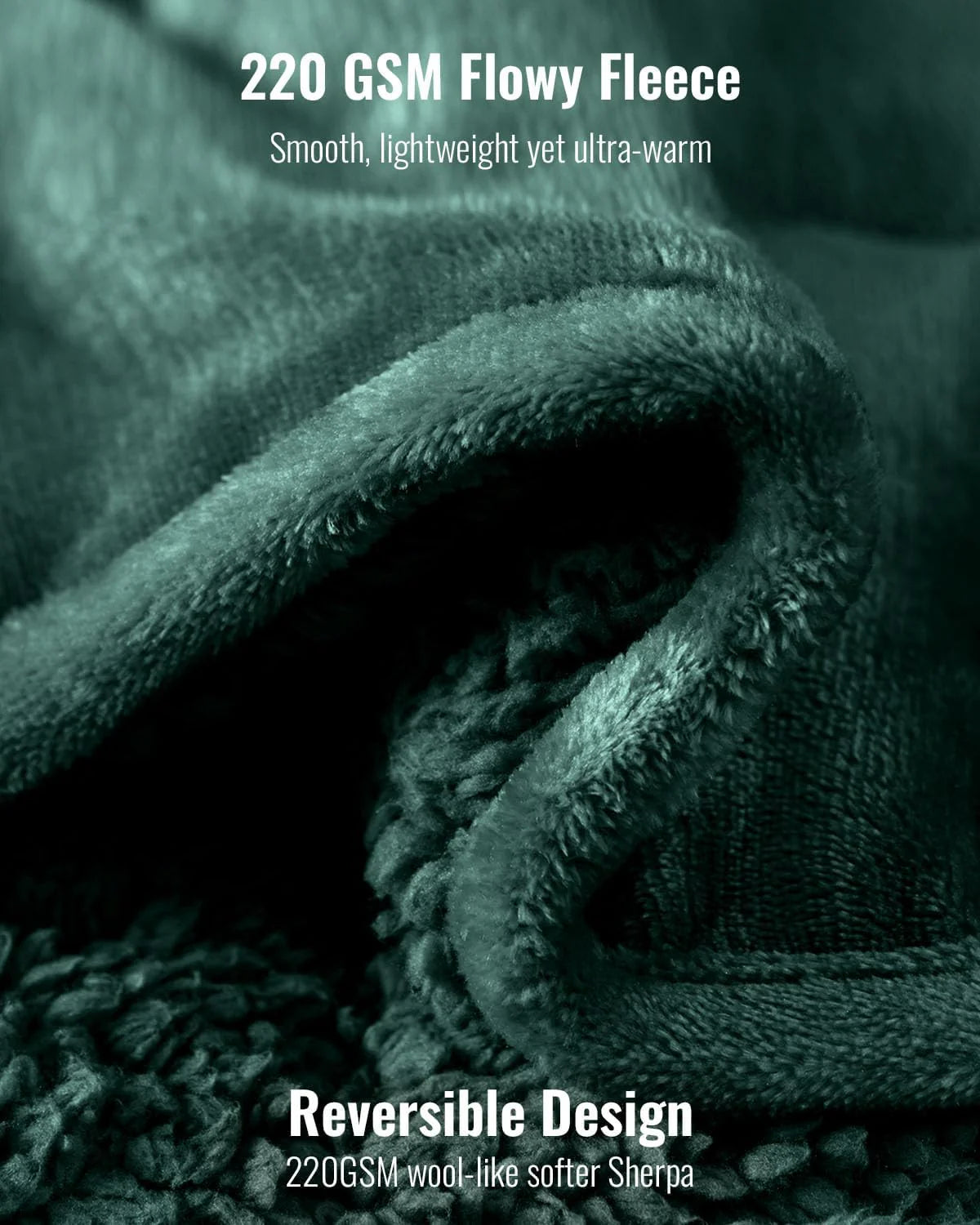 Weighted Blanket Queen Size 15lbs 60x80 inches with Soft Plush Fleece