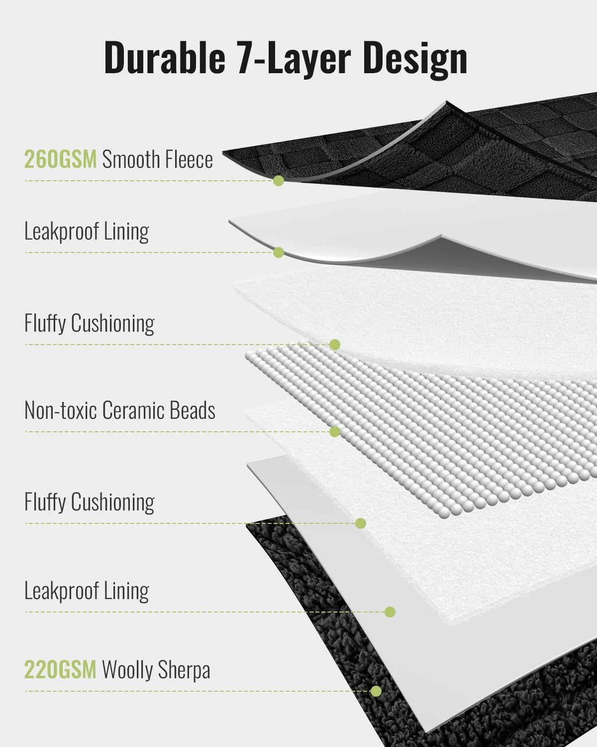 Weighted Blanket Queen Size 15lbs 60x80 inches with Soft Plush Fleece